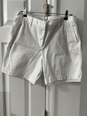 Talbots White Chino Bermuda Shorts